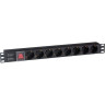 Блок розеток EXEGATE SERVERPRO PDU-19H801 AL-8S-C14-SW EX280840RUS EX289182RUS