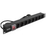Блок розеток EXEGATE SERVERPRO PDU-19H804 AL-8S-EU2.5CU-SW EX280843RUS