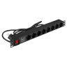 Блок розеток EXEGATE SERVERPRO PDU-19H805 Al-8S-EU3CU-SW-SPD1 EX299603RUS