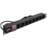 Блок розеток EXEGATE SERVERPRO PDU-19H806 AL-8S-C14-3-SW EX280845RUS