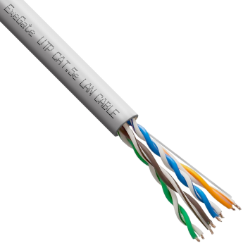 Кабель EXEGATE SPECIAL UTP4-C5e-CU-S24-IN-PVC-GY-305-FLUKE UTP