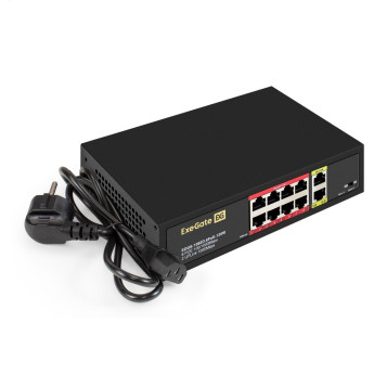 Коммутатор неуправляемый EXEGATE EDGS-1082D.8POE-120W