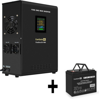 Комплект EXEGATE ИБП EX295997RUS + батарея 75Aч EX282983RUS 1шт