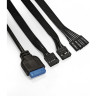 Корпус Miditower EXEGATE EVO-8243-NPX600 ATX, БП 600NPX, черный с RGB подсветкой EX293018RUS