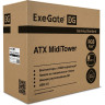 Корпус Miditower EXEGATE EVO-8243-NPX600 ATX, БП 600NPX, черный с RGB подсветкой EX293018RUS