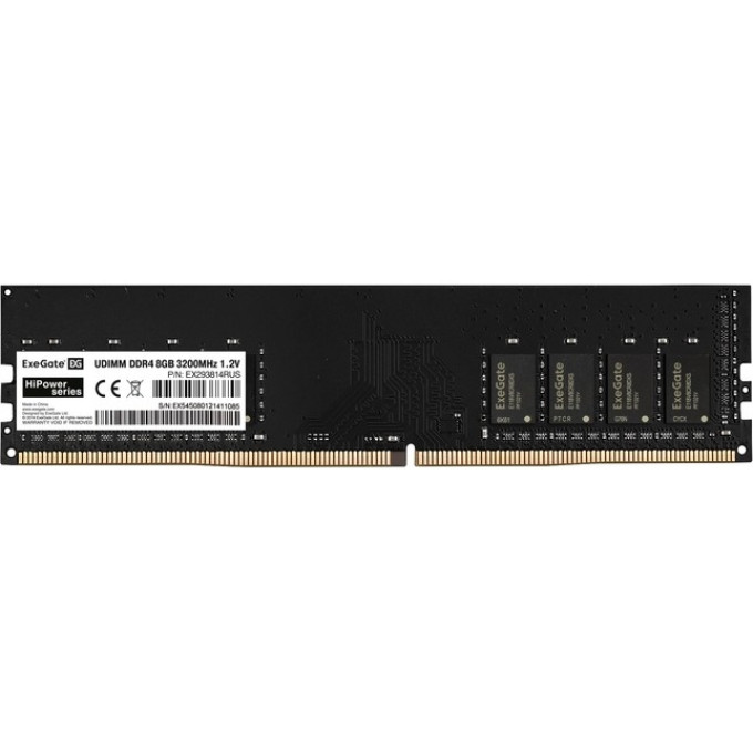 Оперативная память EXEGATE HIPOWER DIMM DDR4 8GB 3200MHz EX293814RUS