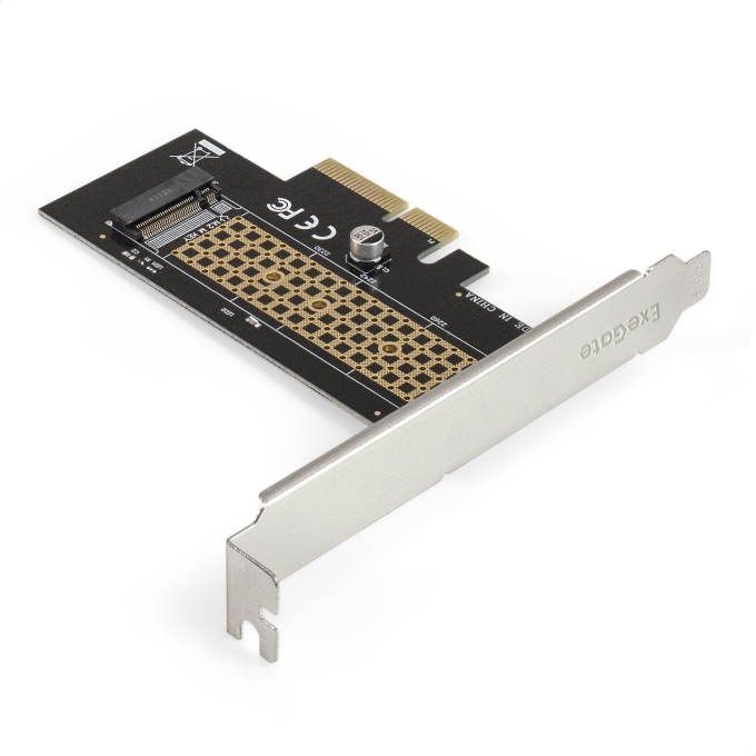 Переходник EXEGATE EXE-534 (M.2 M key -> PCI-E x4 v3.0 для установки SSD 2230/2242/2260/2280 M.2 M key в слот PCI-E x4) EX300627RUS