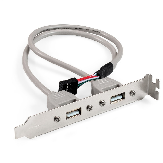 Планка портов в корпус 2xUSB2.0 EXEGATE BrctUSB2-2A EX298294RUS