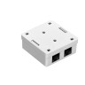 Розетка внешняя двойная EXEGATE SM2-RJ45-C5 RJ-45 кат.5/5E UTP Krone 110 EX292843RUS