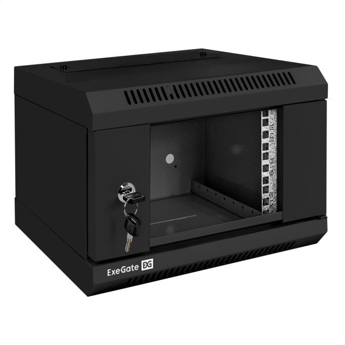 Телекоммуникационный шкаф EXEGATE EC-WM-4U.310.G.BLACK EX300248RUS
