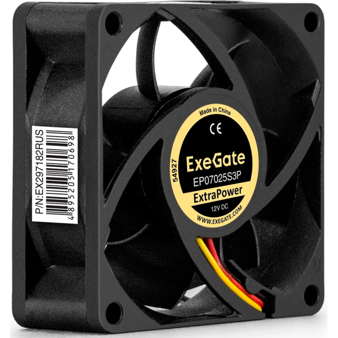 Вентилятор 12В DC EXEGATE EXTRAPOWER EP07025S3P EX297182RUS