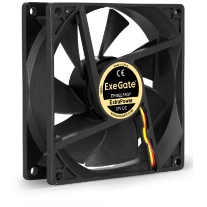 Вентилятор 12В DC EXEGATE EXTRASILENT ES09225S2P 92x92x25 мм EX299881RUS